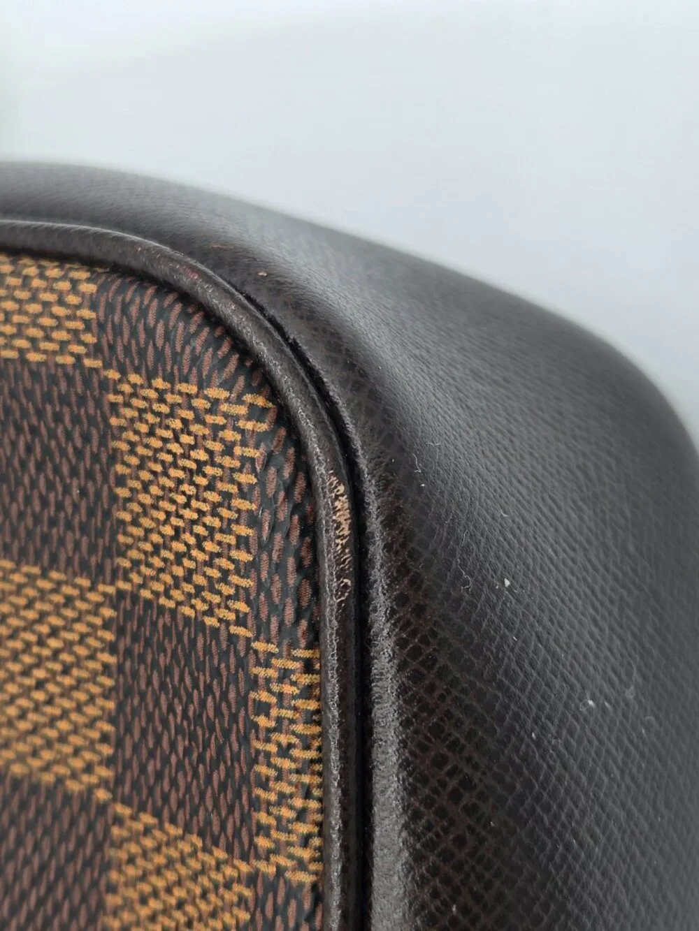 Louis Vuitton Damier Ebene Trousse Make Up Bag Pochette | Vintage | 1998
